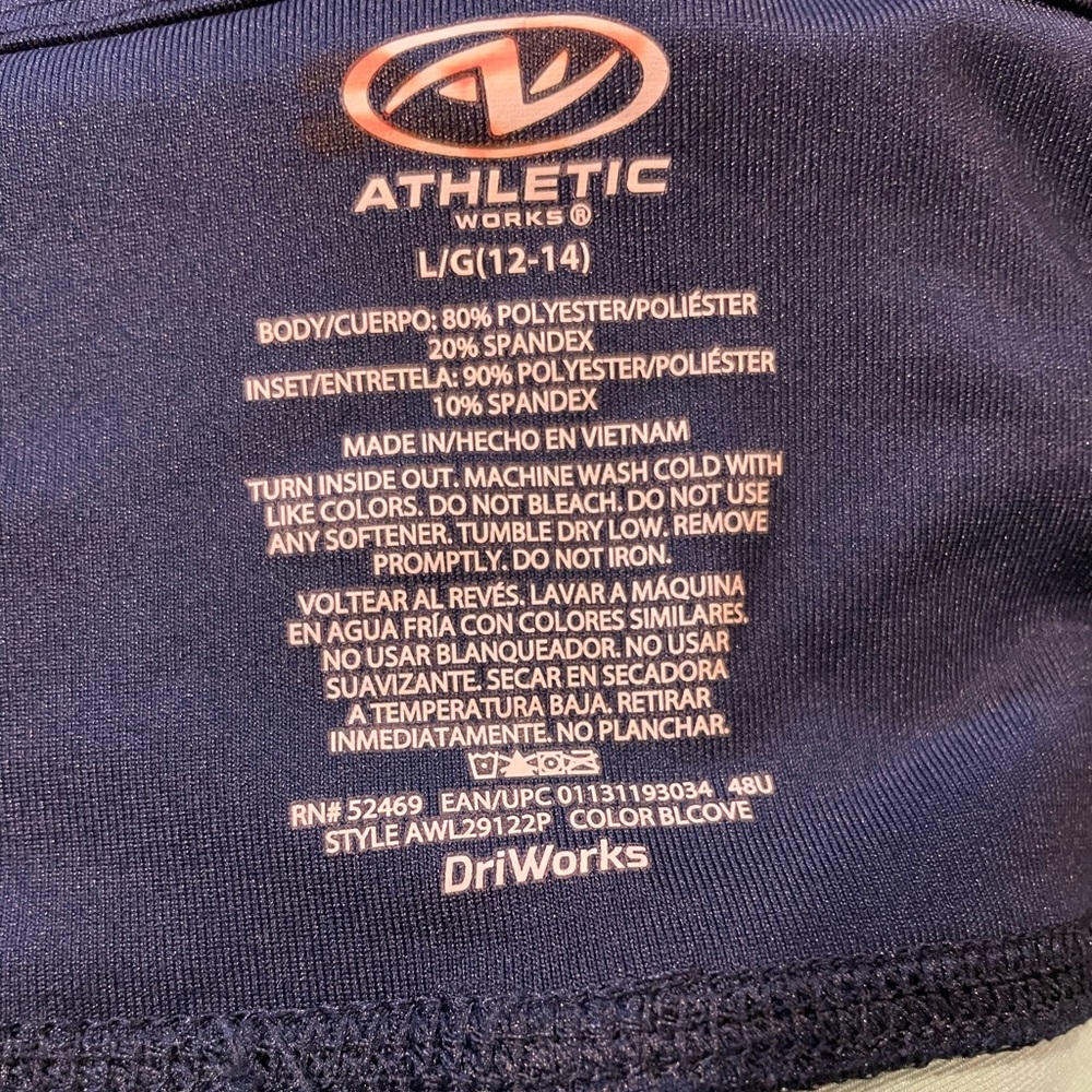 5 for $25 ❄️ Athletic Works Floral Leggings Large - Picture 5 of 5